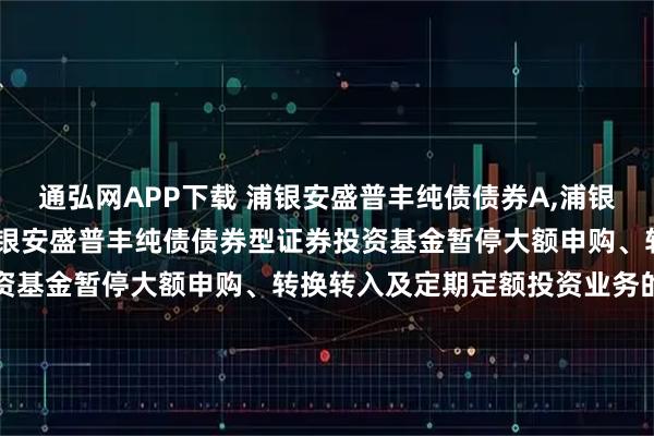 通弘网APP下载 浦银安盛普丰纯债债券A,浦银安盛普丰纯债债券C: 浦银安盛普丰纯债债券型证券投资基金暂停大额申购、转换转入及定期定额投资业务的公告